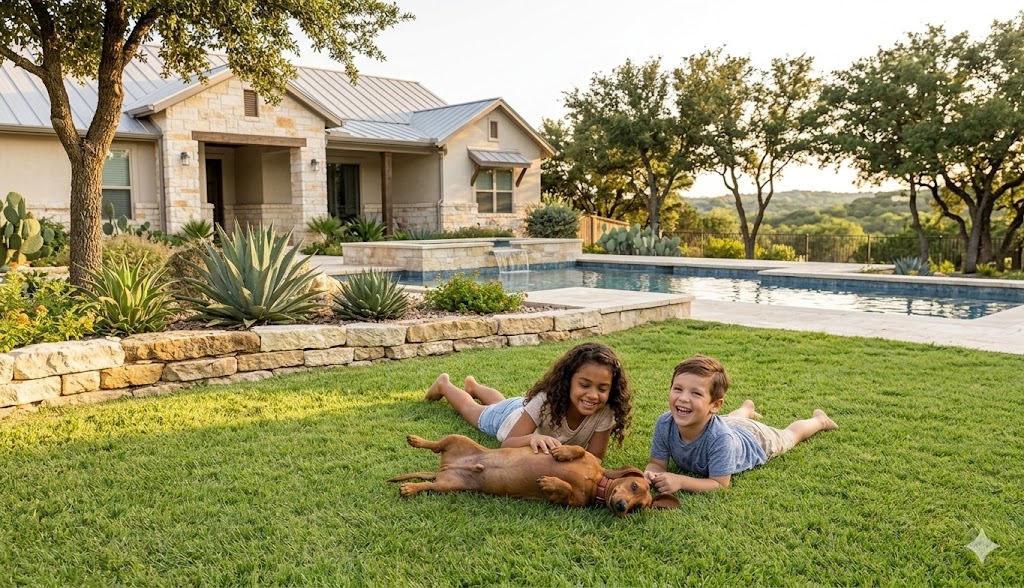 Clean backyard lawn for San Antonio dog poop removal service